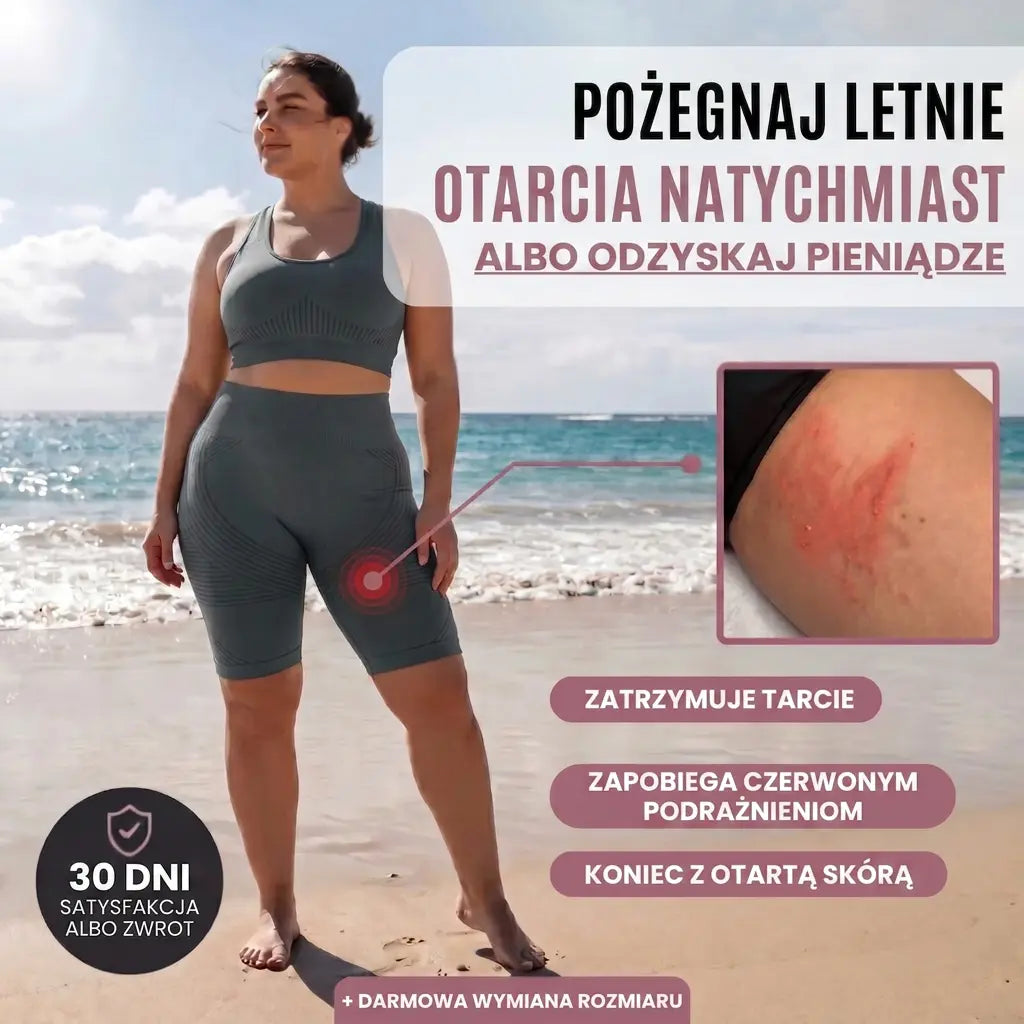Krótkie legginsy 3D antyotarciowe