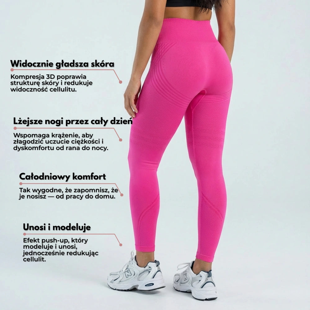 Leginsy Cellumove 3D – Intensywny Róż