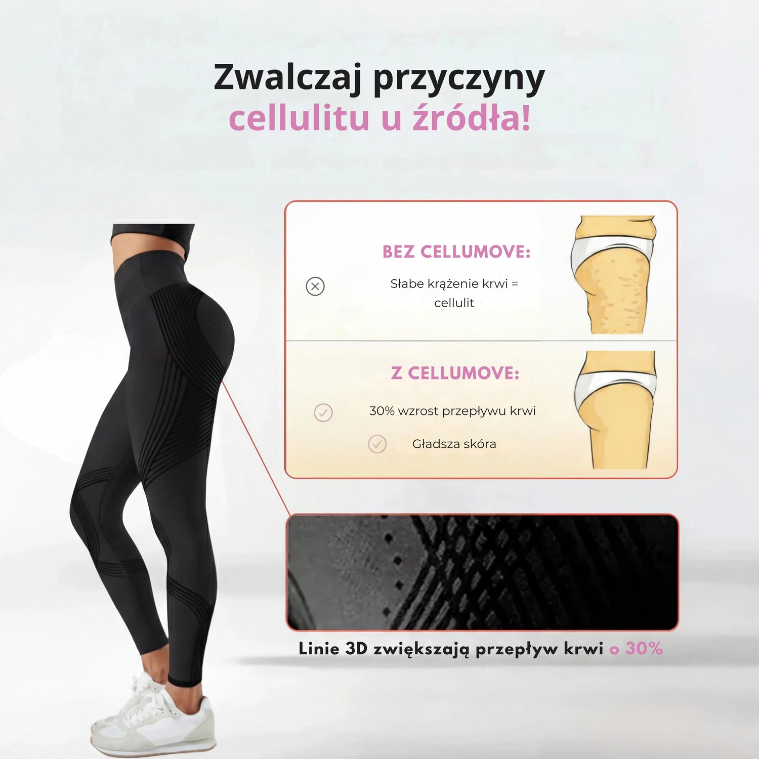 Leginsy Cellumove 3D – zdefiniuj swoją sylwetkę bez wysiłku