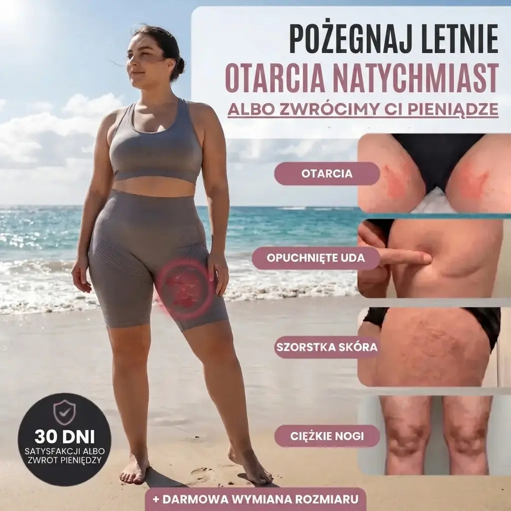 Krótkie legginsy 3D antyotarciowe